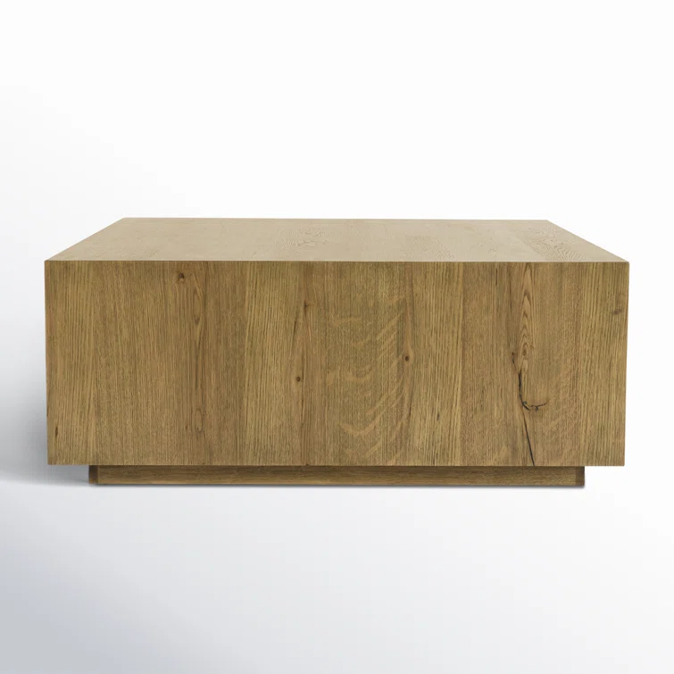 Layne 42" Light Brown Oak Square Coffee Table