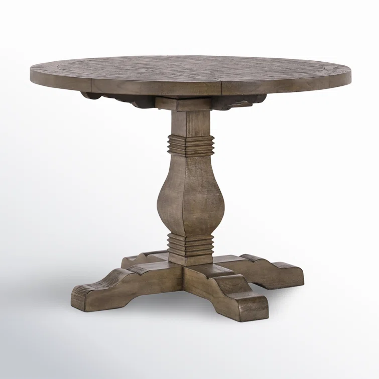 Kinston Solid Wood Pedestal Dining Table