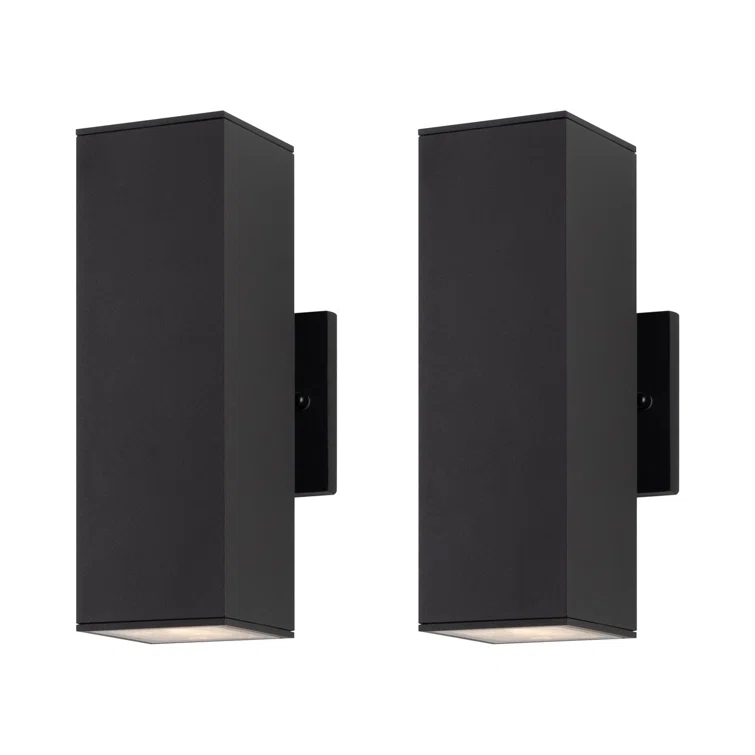 Alvisa Outdoor Wall Light in 2 Lights with Aluminum