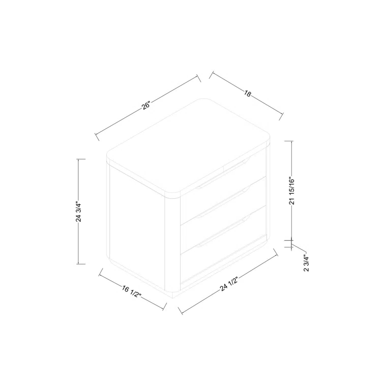 Tramore Modern Nightstand