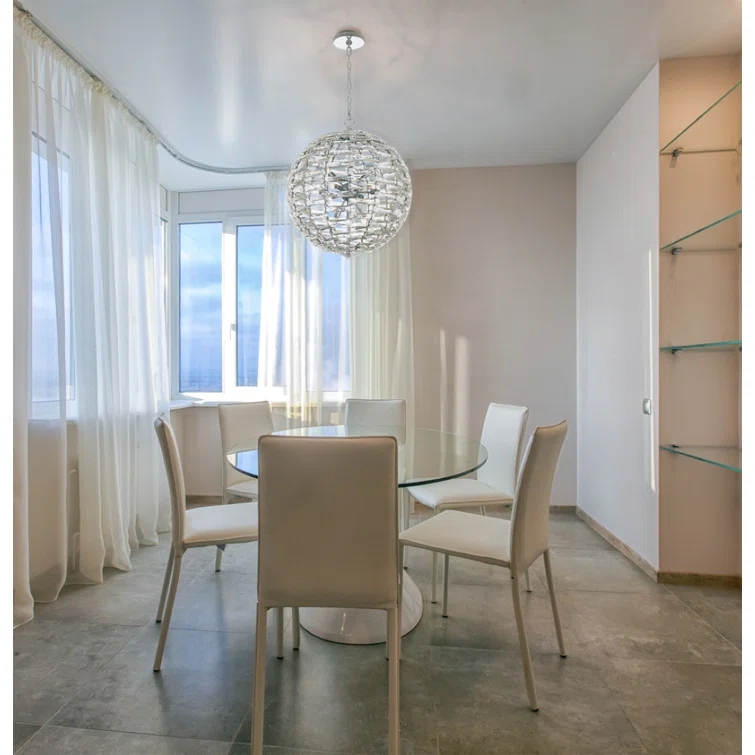 Alta 12 - Light Polished Chrome Unique/Statement Pendant