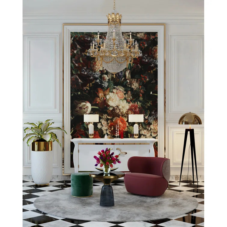 Allegri by Kalco Lighting Marseille 25 - Light Dimmable Empire Chandelier