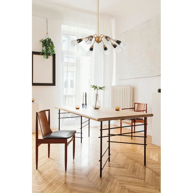 Ponti 8 - Light Steel Dimmable Sputnik Sphere Chandelier