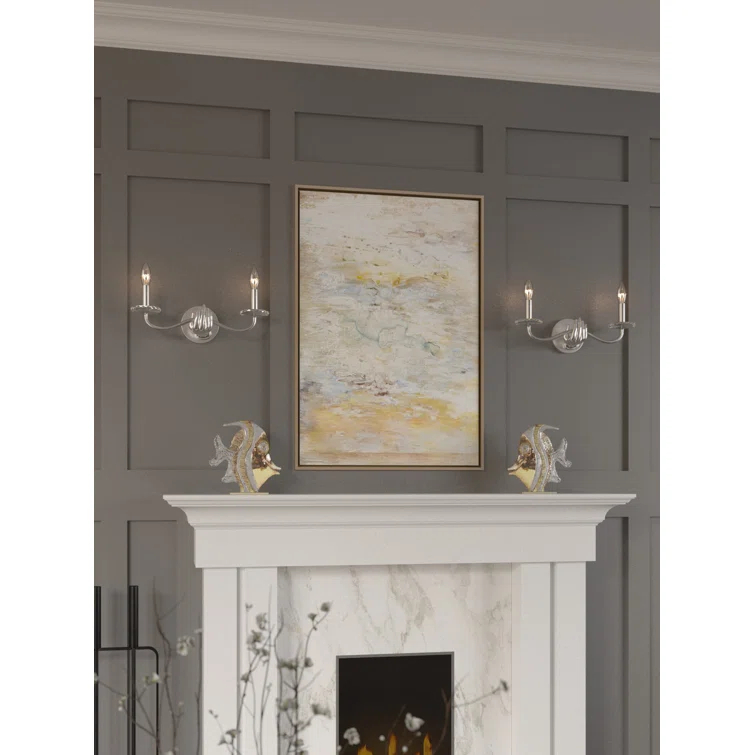 Kalco Solid Brass Candle Wall Light