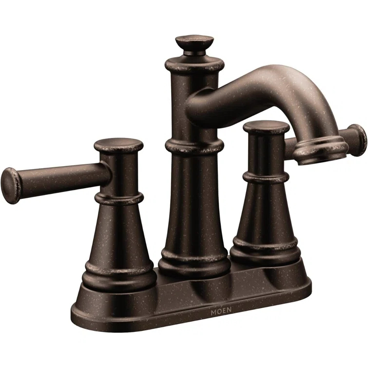 Moen 6401ORB Belfield Two-Handle Centerset Bathroom Faucet in Oil Rubbed Bronze