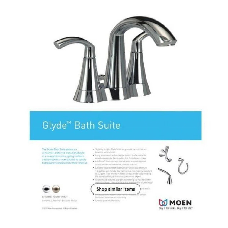 Glyde Standard Centerset Bathroom Faucet