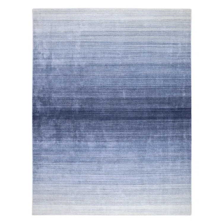 Rafael Hand-Crafted Blue Ombre Wool 8' x 10' Area Rug