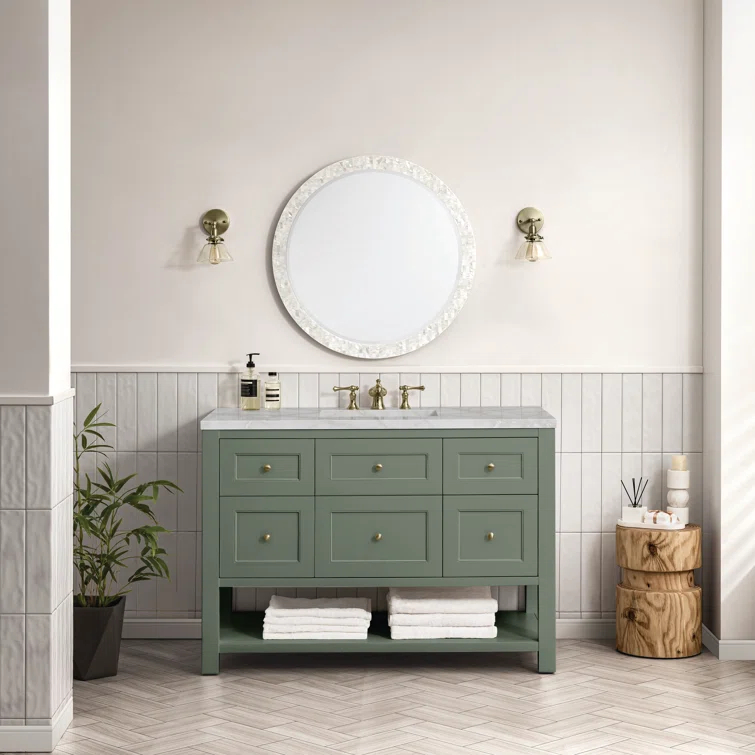 James Martin Vanities Breckenridge 48'' Single Bathroom Vanity with Top