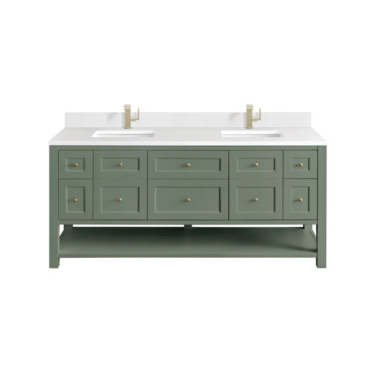 Breckenridge 72'' Double Bathroom Vanity with Top