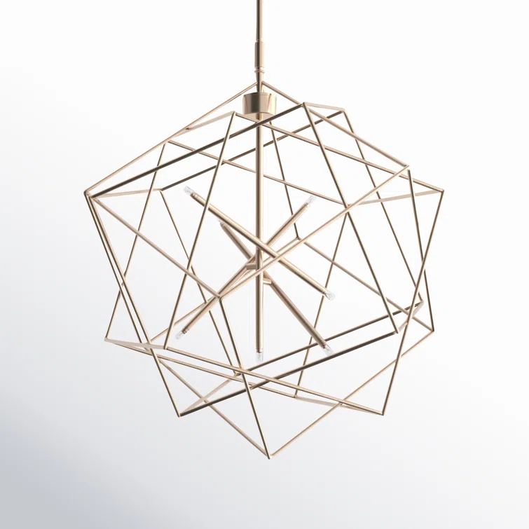 Ezo 7 Light Metal Geometric Chandelier