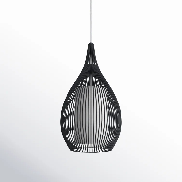 Lotus Single Light Steel Dimmable Pendant