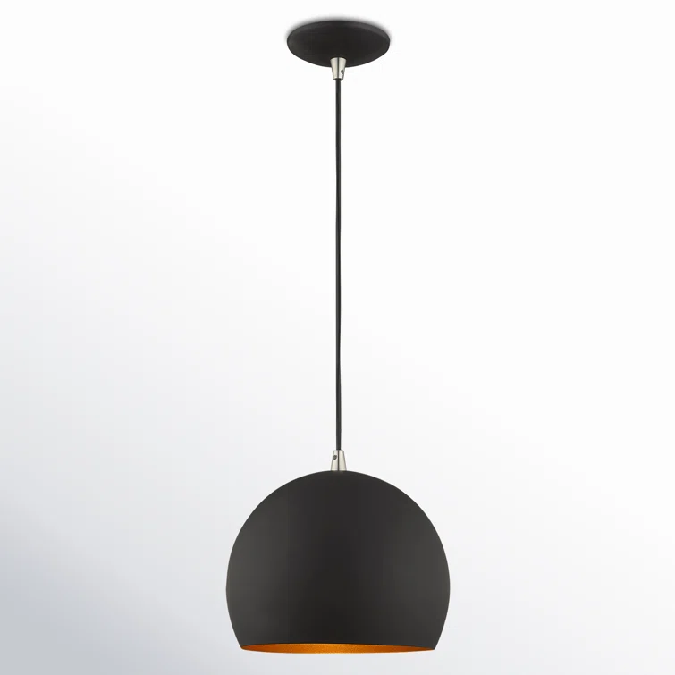 Schultz Single Light Metal Dimmable Pendant