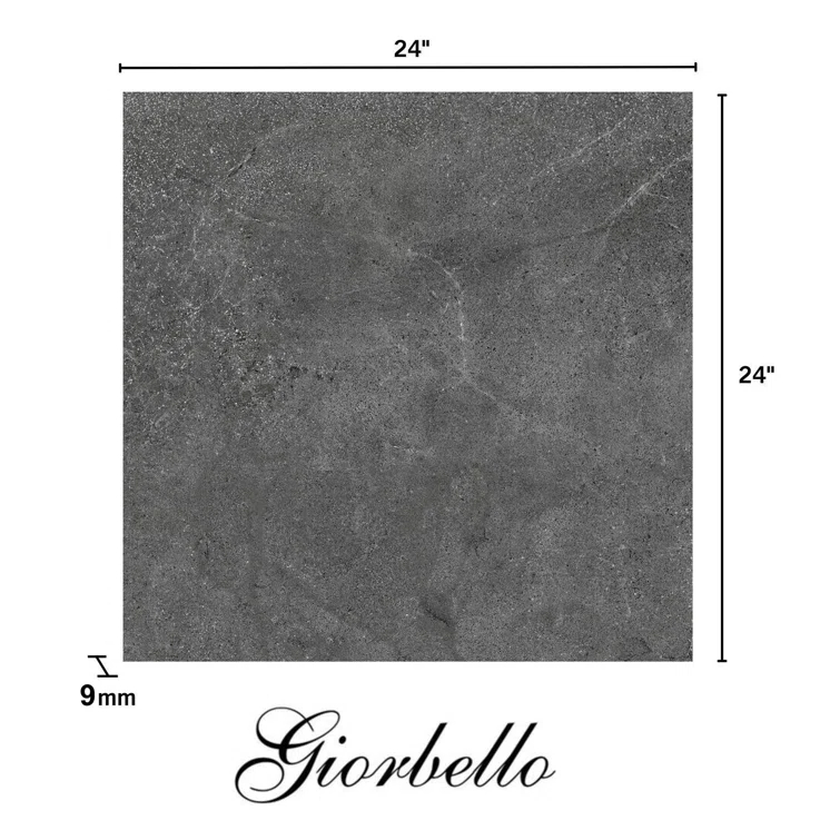 Italian Metalia Porcelain 24"x 24"x 9mm Floor and Wall Tile Case