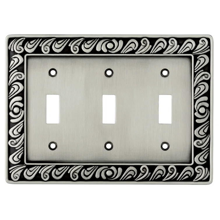 Paisley 3-Gang Toggle Light Switch Wall Plate