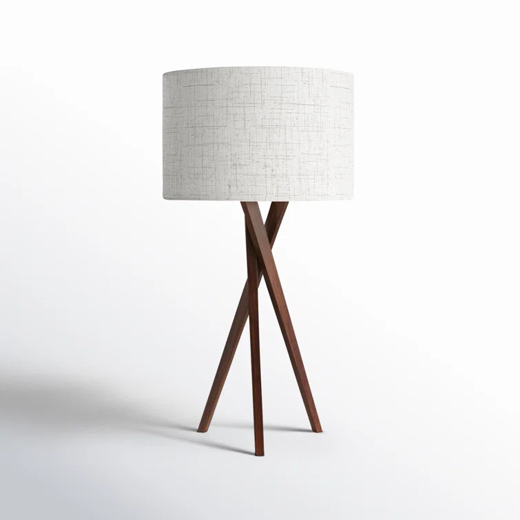 Harcourt Solid Wood Tripod Lamp