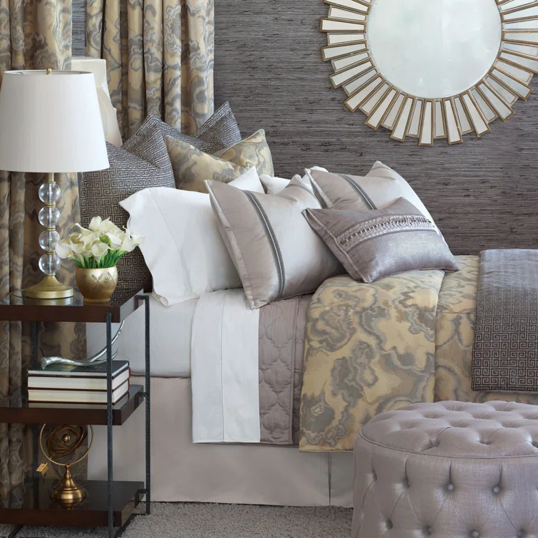 Amal Modern & Contemporary Cotton Blend Abstract Duvet Cover Set