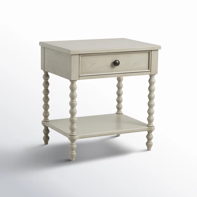 Beckett One Drawer Solid Wood Nightstand