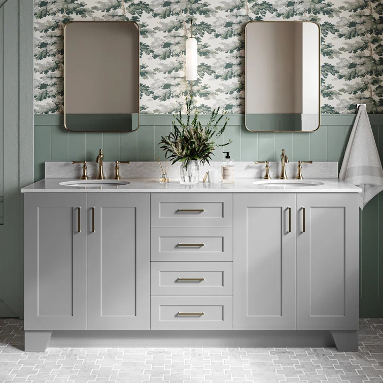 ARIEL TAYLOR 73 IN DOUBLE OVAL SINK VANITY 1