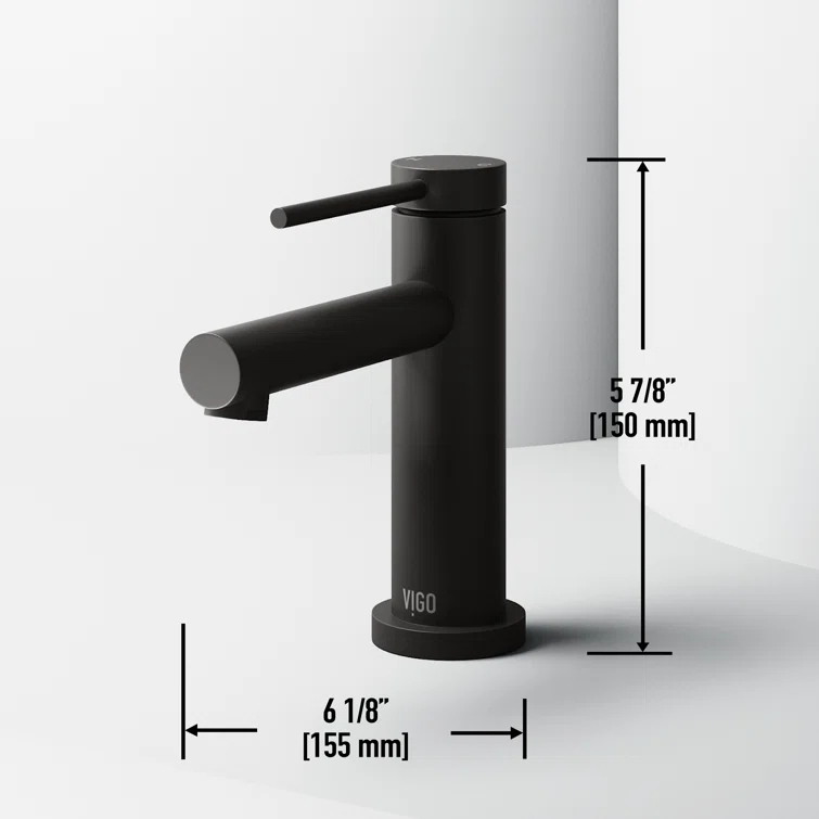 Jewel 6 in. H Single-Hole Single Handle Bathroom Faucet
