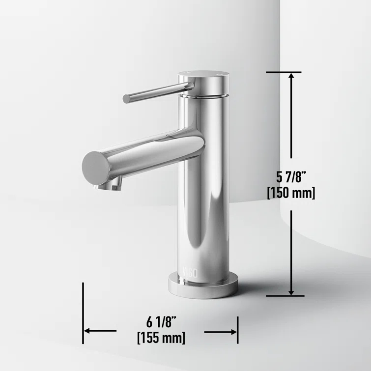 Jewel 6 in. H Single-Hole Single Handle Bathroom Faucet