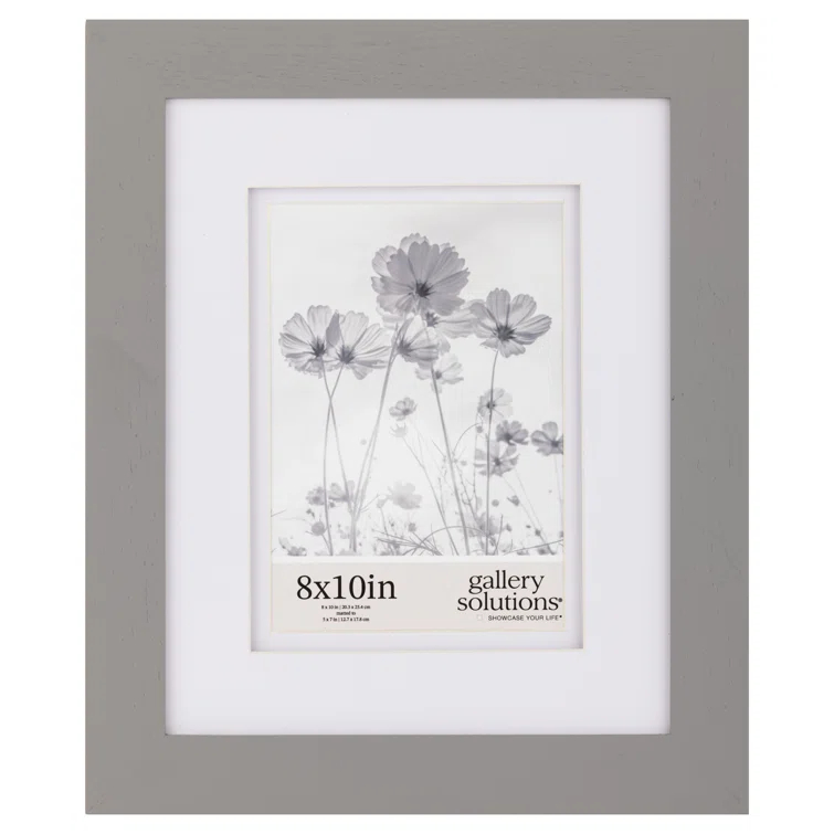 Gallery Solutions Gallery Solutions Wall Mount Or Tabletop Double Airfloat  Mat Picture Frame