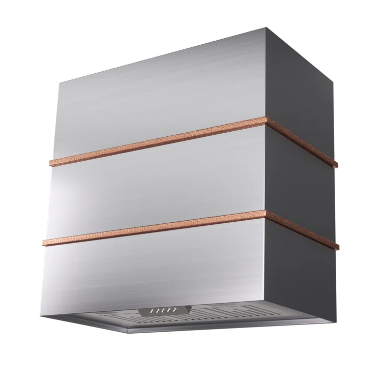 Akicon Akicon 30" Stainless Steel 600 CFM Ducted (Vented) Wall Mounted Required Range Hood AK-HS30HC-BSC
