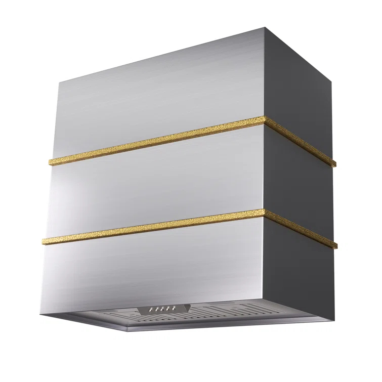 Akicon 30" Stainless Steel 600 CFM Ducted (Vented) Wall Mounted Required Range Hood
