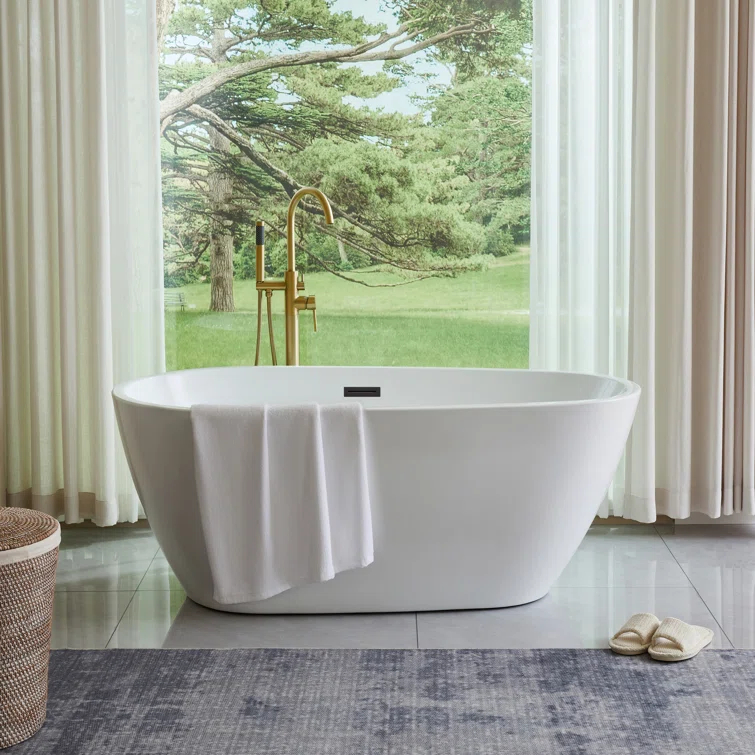 Freestanding Soaking Acrylic Bathtub
