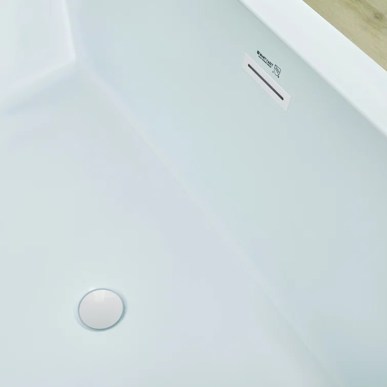 Orion 59'' x 30'' Freestanding Soaking Acrylic Bathtub