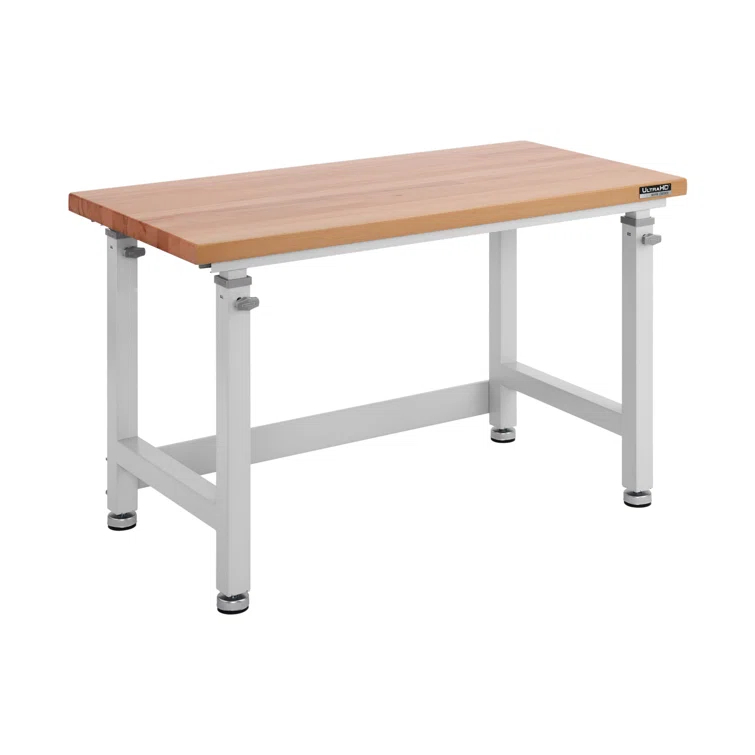 Seville Classics UltraHD Adjustable Height Workbench, 48" W x 24" D x 28.5" - 42" H
