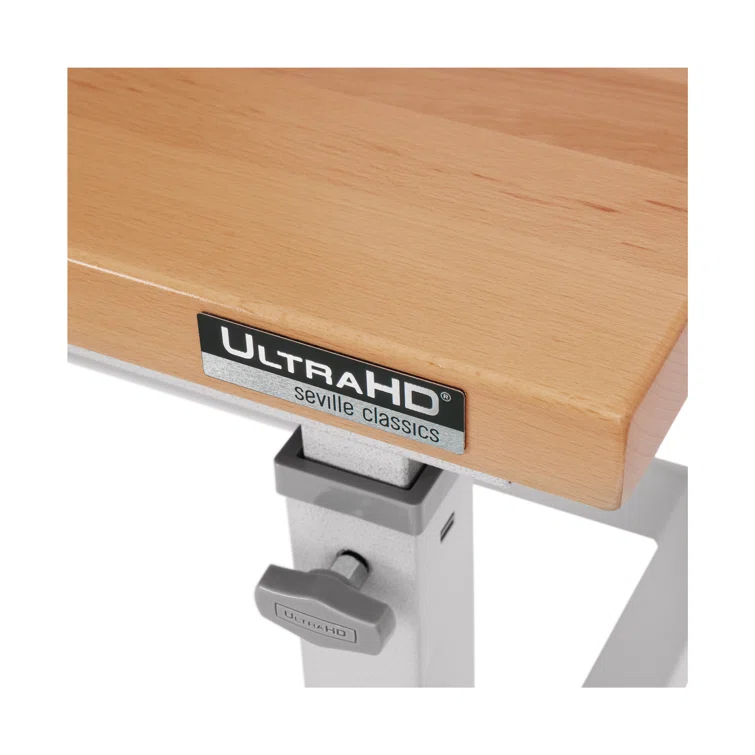 Seville Classics UltraHD Adjustable Height Workbench, 48" W x 24" D x 28.5" - 42" H
