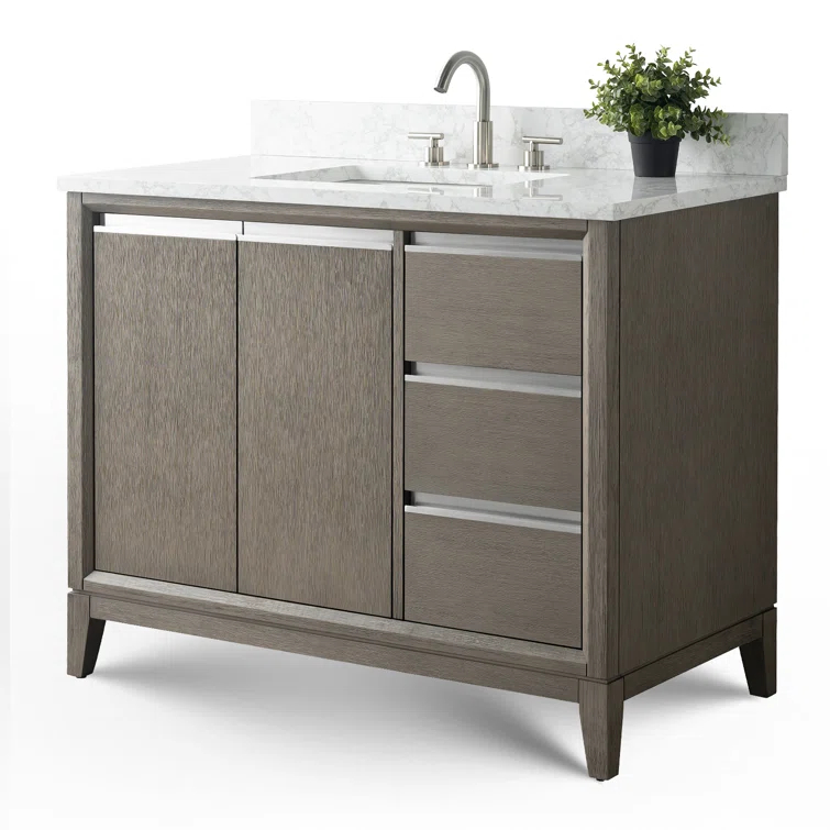 42 Single Bathroom Vanity with Top