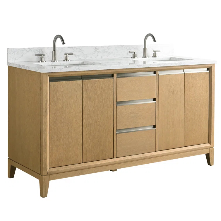 60 Double Bathroom Vanity with Top