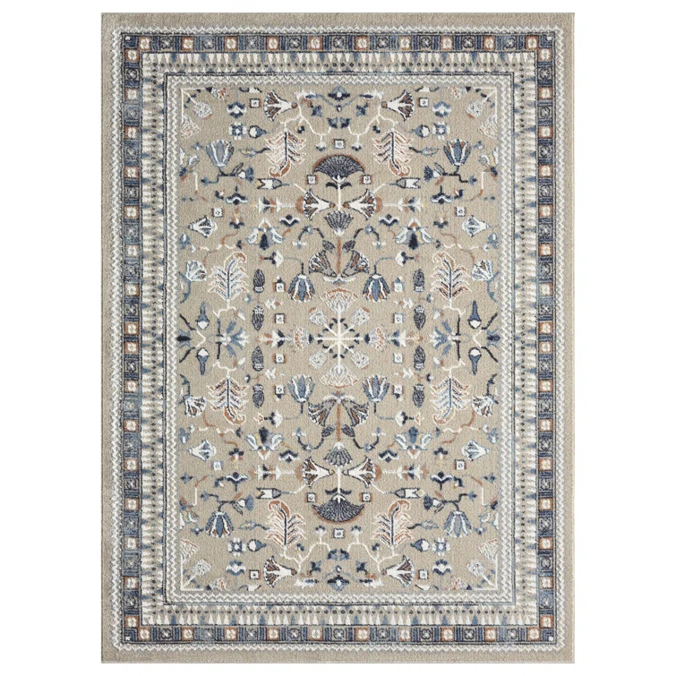 Classic Oriental Floral Performance Indoor Area Rug