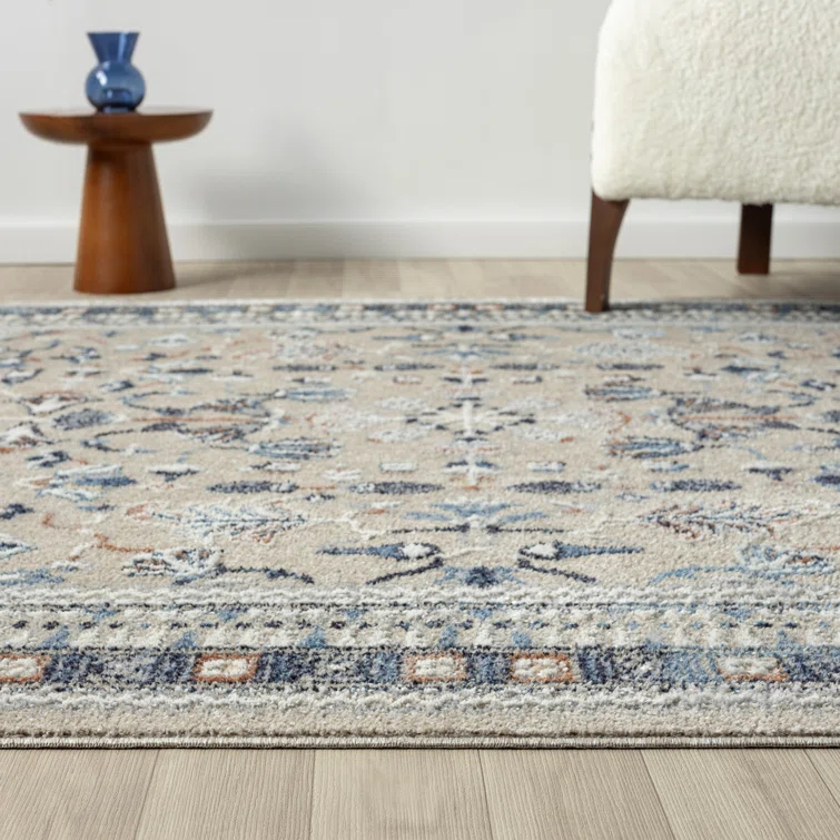 Classic Oriental Floral Performance Indoor Area Rug