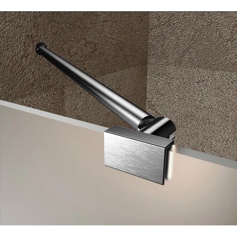 Nautis 72" H Hinged Frameless Shower Door