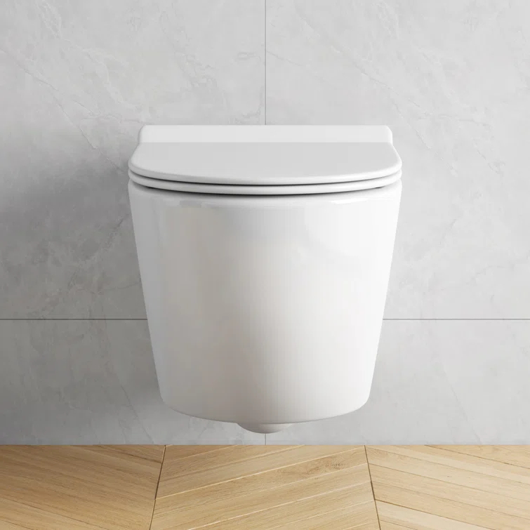 Hampton Elongated Wall Mount Toilet Wall Hung Toilet Bowl
