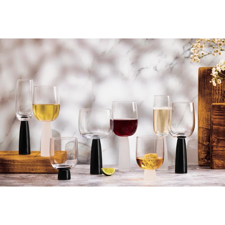 Peri 10.25oz. Glass Drinking Glass Glassware Set (Set of 2)