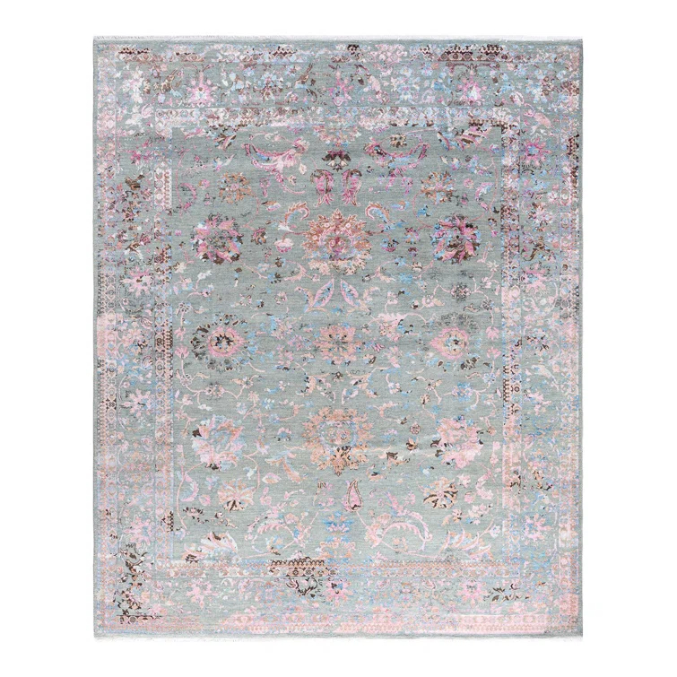 Overdyed One-of-a-Kind 8' 2" X 9' 10" Hand Knotted Area Rug