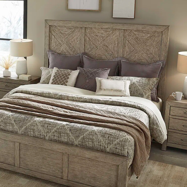 Jazaniah Panel Bed, Dresser And Mirror