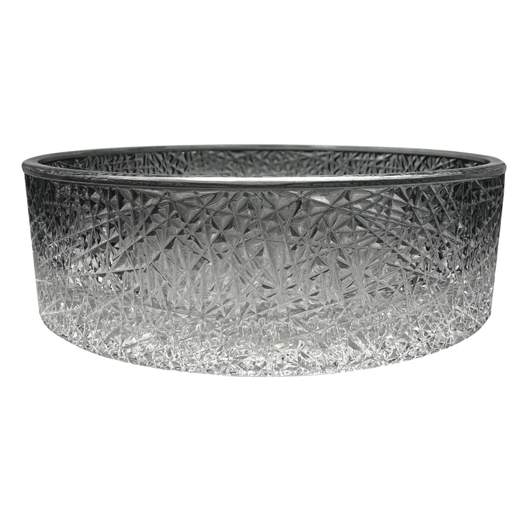 Stadium 14" Glass Circular Bathroom Vessel Sink - Timeless Collection