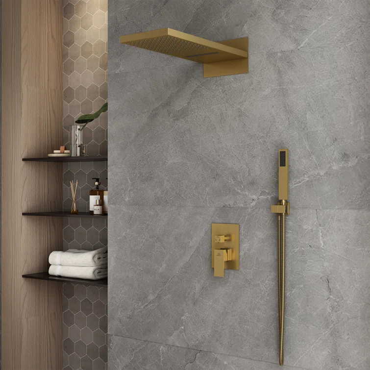 Cascade Bliss Luxury Complete Shower System with Rough-in Valve