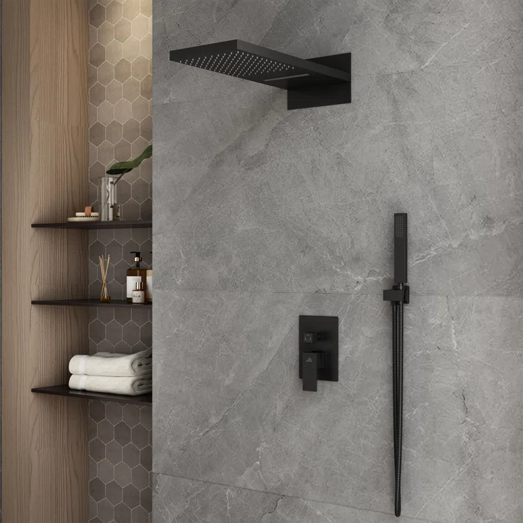 Cascade Bliss Luxury Complete Shower System with Rough-in Valve