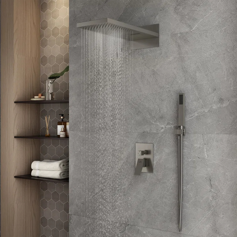 Cascade Bliss Luxury Complete Shower System with Rough-in Valve