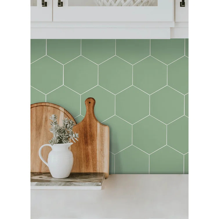 WallPops! Hexagon Peel and Stick Luxury Wall Tiles