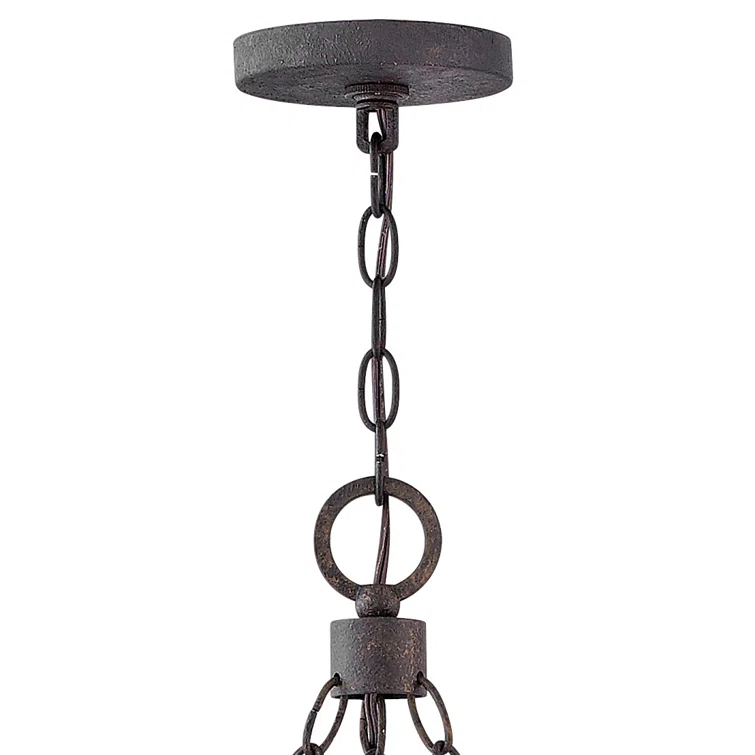 Sawyer 30" Nine-Light 12v Outdoor Candle Chandelier - LEDs Included