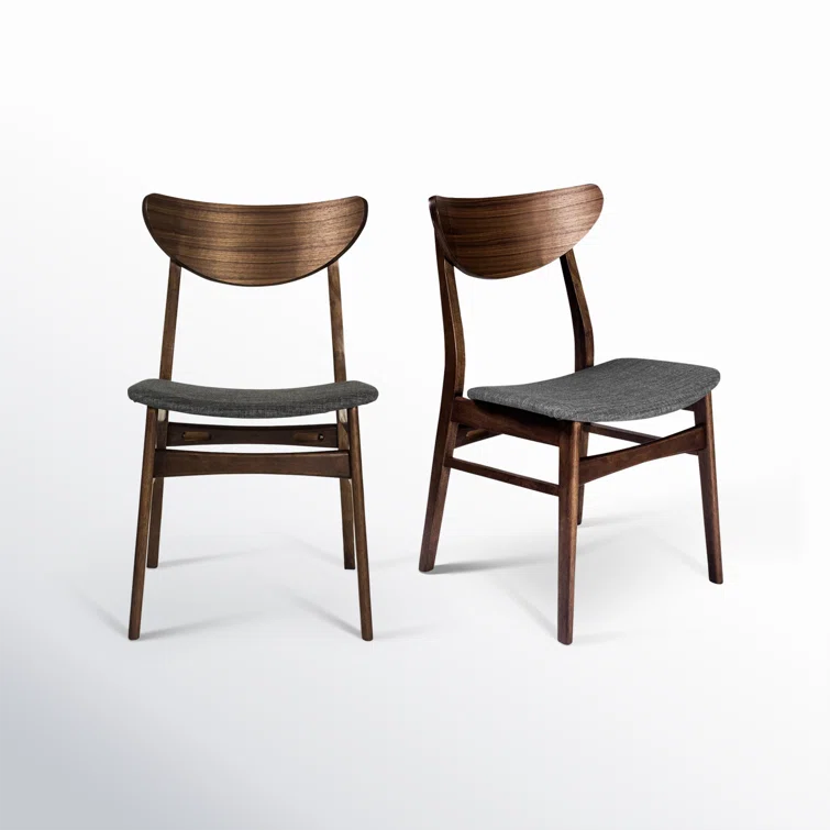Hartford Dining Chair in Warm Gray/Walnut