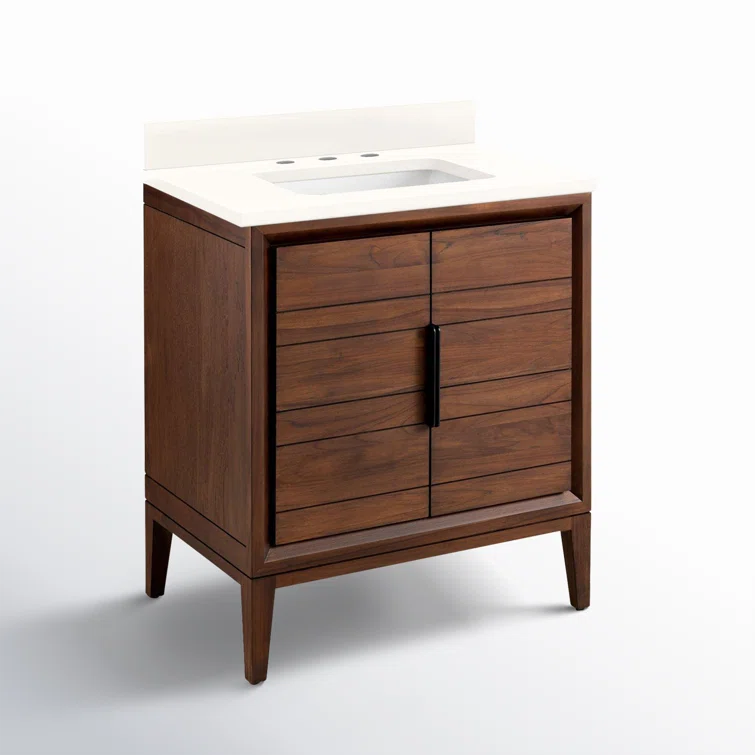 30" Aliso Single Bathroom Vanity Set with Rectangular Undermount Sink