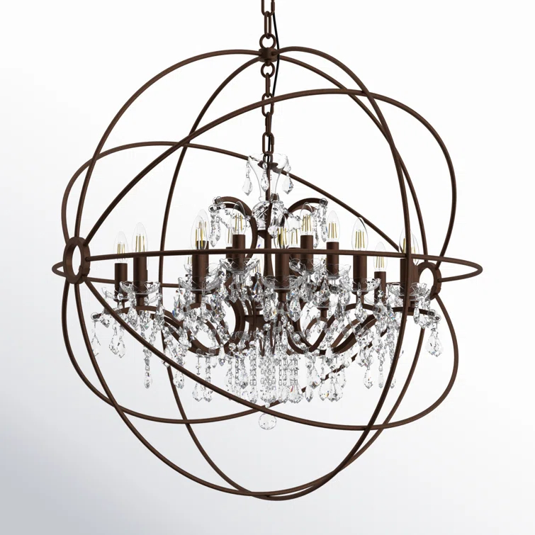 Svante 18 - Light Dimmable Globe Chandelier
