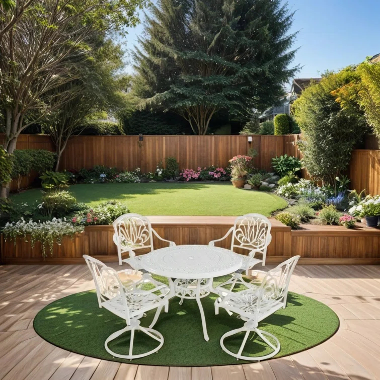 Miller 4 - Person Round Outdoor Dining Set
